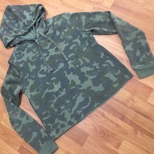 Modern Lux Camo Crop Hoodie